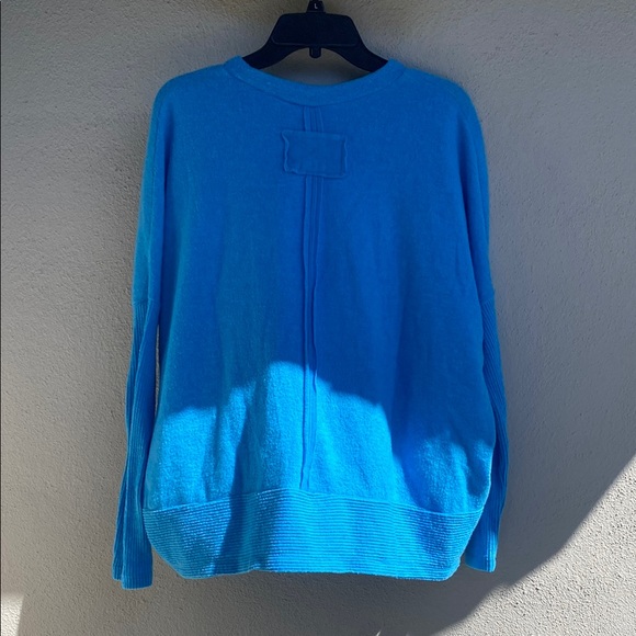 Zenana Ribbed Trim Round Neck Long Sleeve Top XL ocean blue - Picture 11 of 13